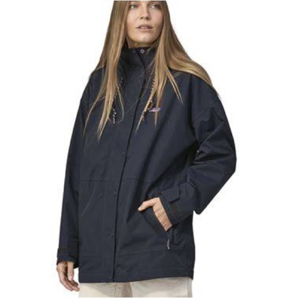 Patagonia Women's Outdoor Everyday Rain Jacket Large Pitch Blue H2No 20405